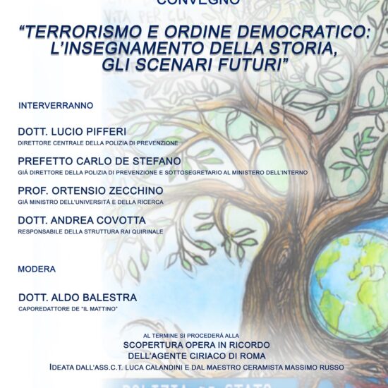 “Terrorismo e ordine democratico: l’insegnamento della storia, gli scenari futuri”- Ad Ariano il convegno della Polizia di Stato