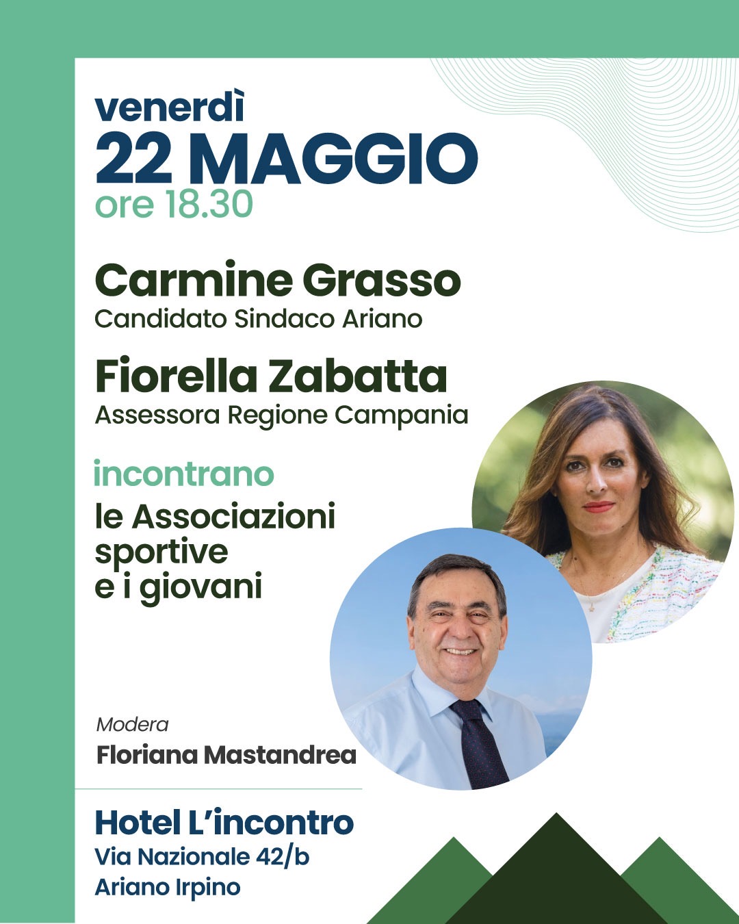 Elezioni Ariano -Incontro con l’assessora regionale Fiorella Zabatta